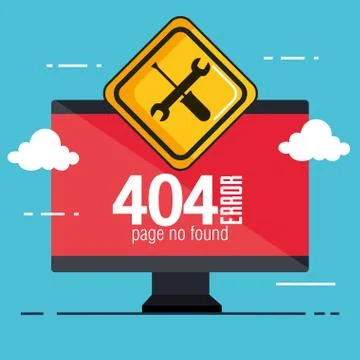 404 connection error icons 库存插图