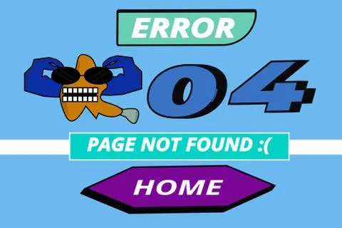 404 design for the website Stock Illustration