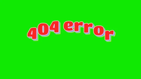 404 error 3D animation of text on green screen. Stock Footage 278912277