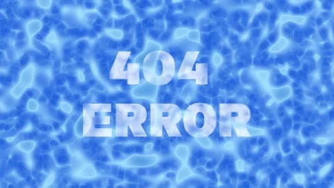 404 error 3D animation of text on futuristic liquid background. Stock Footage 311528402