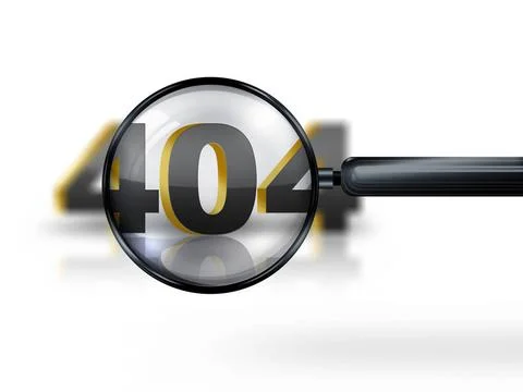 404 Error 404 Error - Conceptual image with magnifying glass Copyright: xZ... Stock Photos