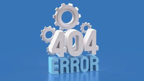 The 404 ERROR blue for technology concept 3d Rendering. Stock-Illustration