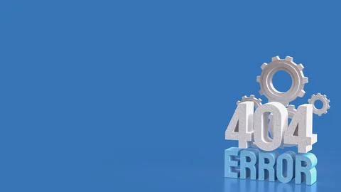 The 404 ERROR blue for technology concept 3d Rendering. Illustrazione stock