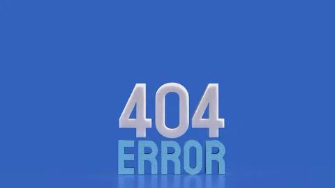 The 404 ERROR blue for technology concept 3d Rendering. Stock-Illustration