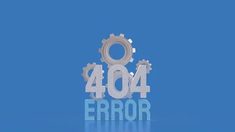 The 404 ERROR blue for technology concept 3d Rendering. イラスト素材
