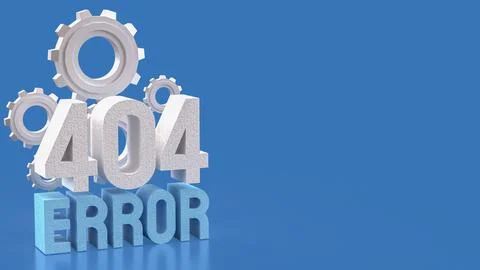 The 404 ERROR blue for technology concept 3d Rendering. Stock-Illustration