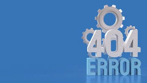 The 404 ERROR blue for technology concept 3d Rendering. Stock-Illustration