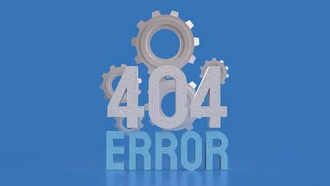 The 404 ERROR blue for technology concept 3d Rendering. Illustrazione stock
