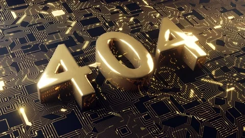 A 404 Error Code is displayed against a digital backdrop enhanced with a glowing Stock Footage 277575358