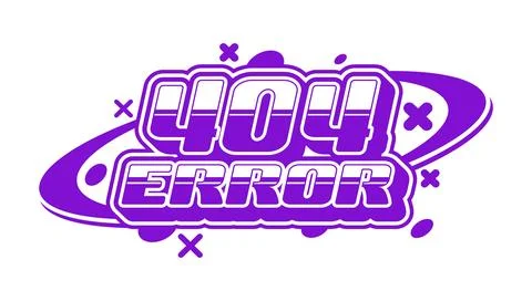 404 error computer and technology retro Y2K icon Illustrazione stock