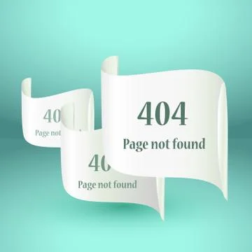 404 Error file not found on website page Stock Illustration