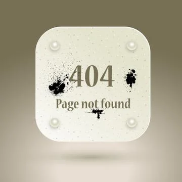 404 Error file not found on website page Stock Illustration
