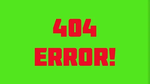 404 error green screen animation. Error 404 animated icon Stock Footage 310185956