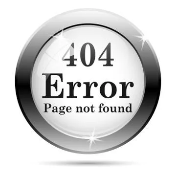404 error icon Stock Illustration
