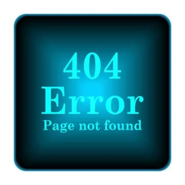 404 error icon Illustrazione stock