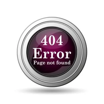 404 error icon. internet button on white background.. Stock Illustration