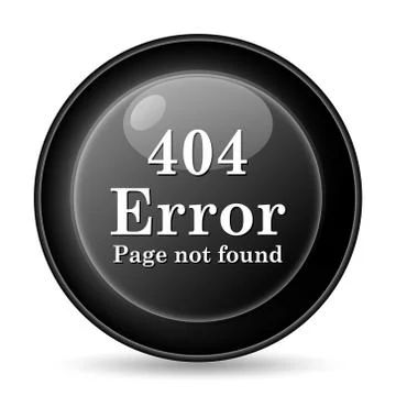 404 error icon. internet button on white background.. Stock-Illustration