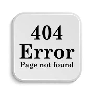 404 error icon. Internet button on white  background.. 스톡 일러스트