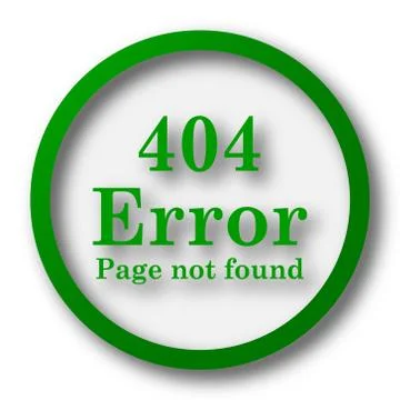 404 error icon. Internet button on white background.. 스톡 일러스트