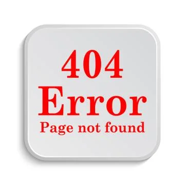 404 error icon. Internet button on white background.. 스톡 일러스트