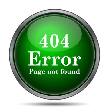 404 error icon. Internet button on white background.. 스톡 일러스트