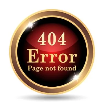 404 error icon. Internet button on white background.. 스톡 일러스트
