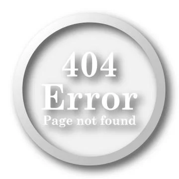 404 error icon. Internet button on white background.. 스톡 일러스트
