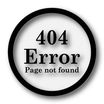 404 error icon. Internet button on white background.. 스톡 일러스트