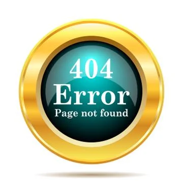 404 error icon. Internet button on white background.. 스톡 일러스트