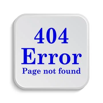 404 error icon. Internet button on white background.. 스톡 일러스트