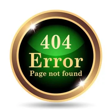 404 error icon. Internet button on white background.. 스톡 일러스트