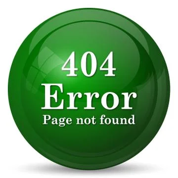 404 error icon. Internet button on white background.. 스톡 일러스트