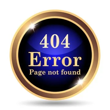 404 error icon. Internet button on white background.. 스톡 일러스트