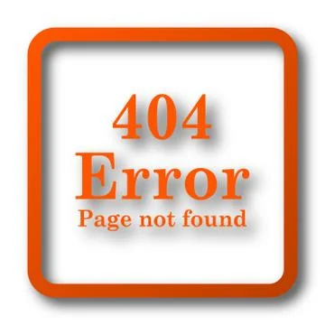 404 error icon. Internet button on white background.. Stock Illustration
