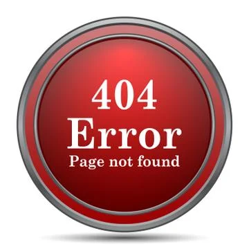 404 error icon. Internet button on white background.. 스톡 일러스트