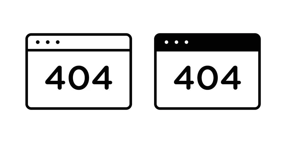 404 Error icon vector design. EPS10 库存插图