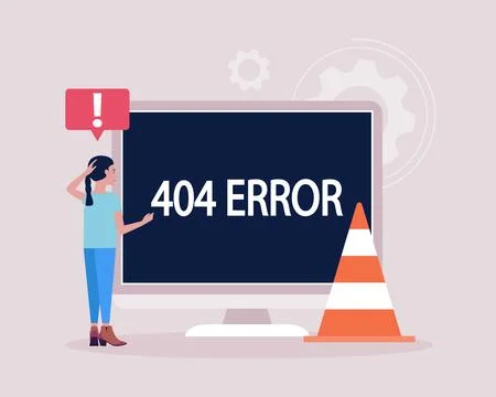 404 error Stock Illustration