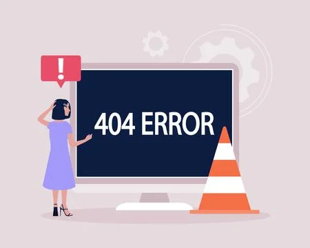 404 error Stock Illustration