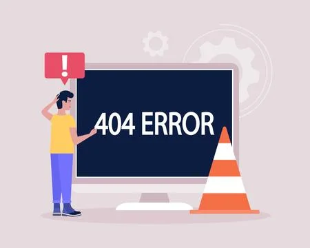 404 error Stock Illustration