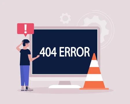 404 error Stock Illustration