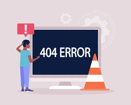 404 error Stock Illustration