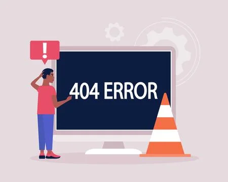 404 error Stock Illustration