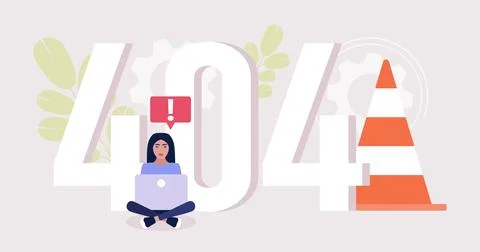 404 error Stock Illustration