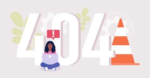 404 error Stock Illustration