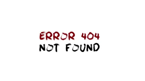 404 Error inscription on digital screen, glitch background. Pixel 404 text Stock Footage 163053488