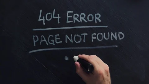 404 error internet page not found Stock Footage 92613290