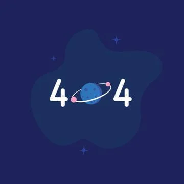404 error logo and icon vector Isolated image Stock Illustration