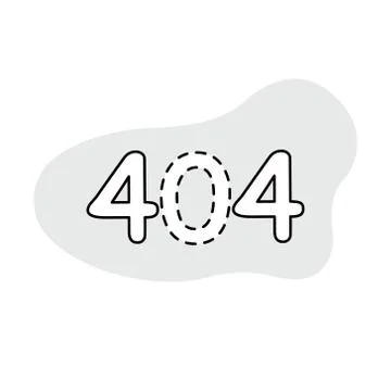 404 error logo and icon vector Isolated image イラスト素材