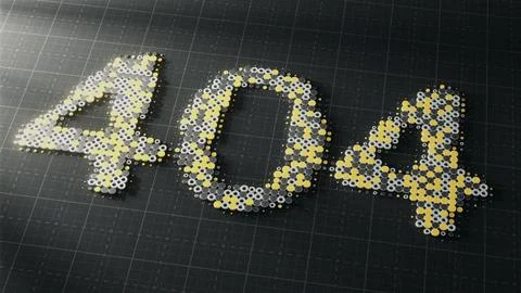 404 Error Message Composed of Pixels on a Grid Background with a Modern Visual Ilustración de archivo