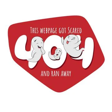 404 Error Message Ghost Stock Illustration